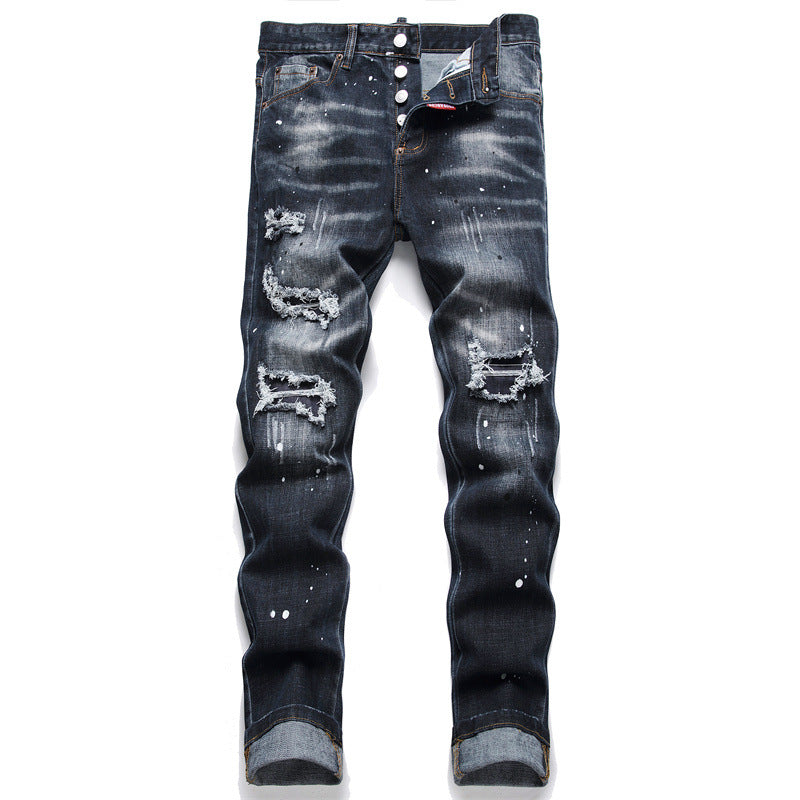 SOLA-embroidery Jeans