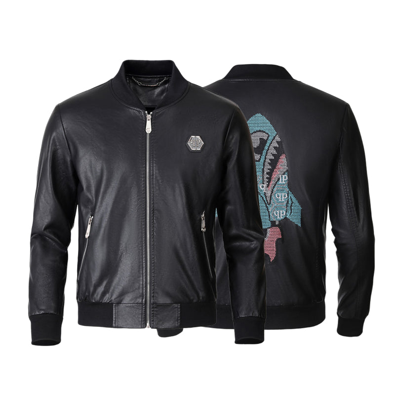 SOLA-PP Padded leather jacket