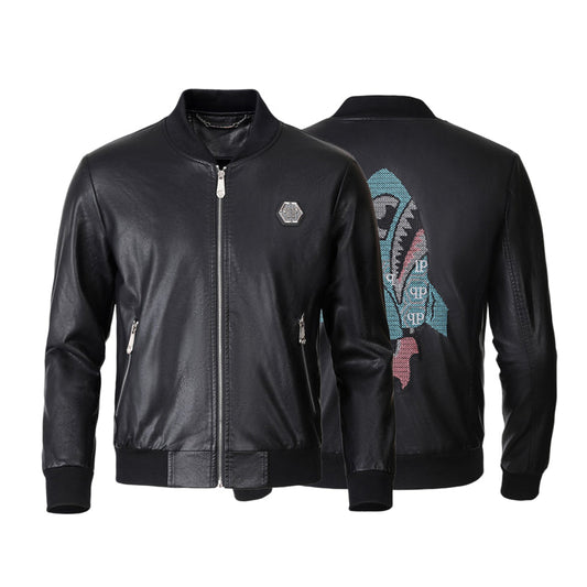 SOLA-PP Padded leather jacket