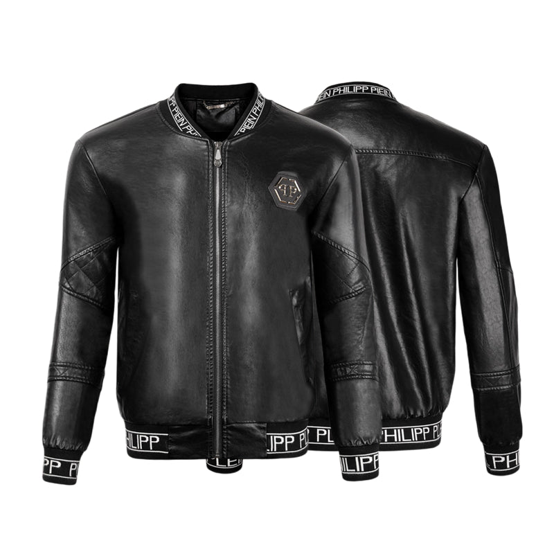 SOLA-PP Padded leather jacket