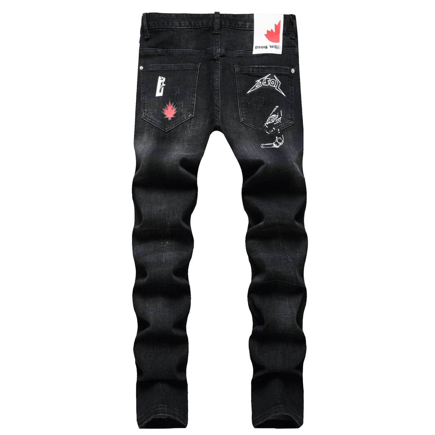 SOLA-diamond embroidery Jeans