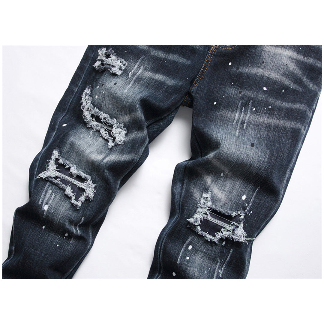 SOLA-embroidery Jeans