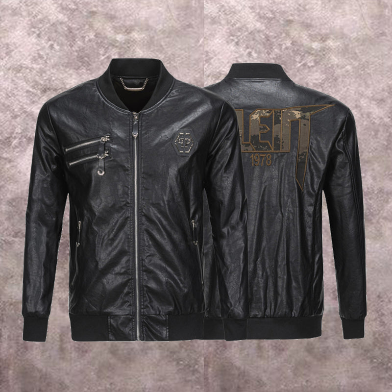 SOLA-PP Padded leather jacket