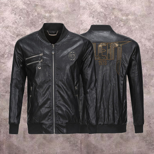 SOLA-PP Padded leather jacket