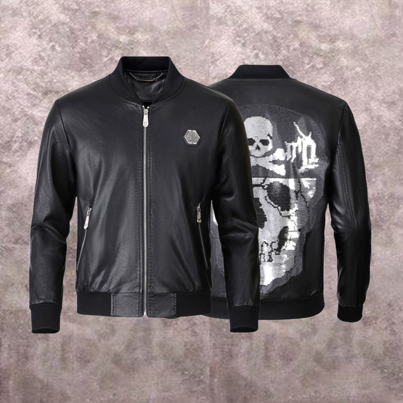 SOLA-PP Padded leather jacket