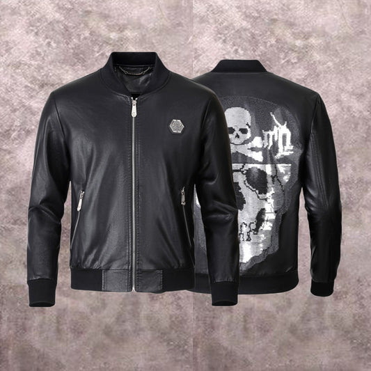 SOLA-PP Padded leather jacket