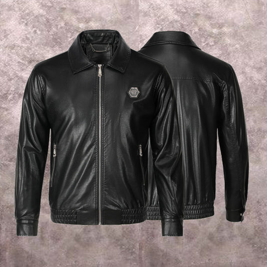 SOLA-PP Padded leather jacket