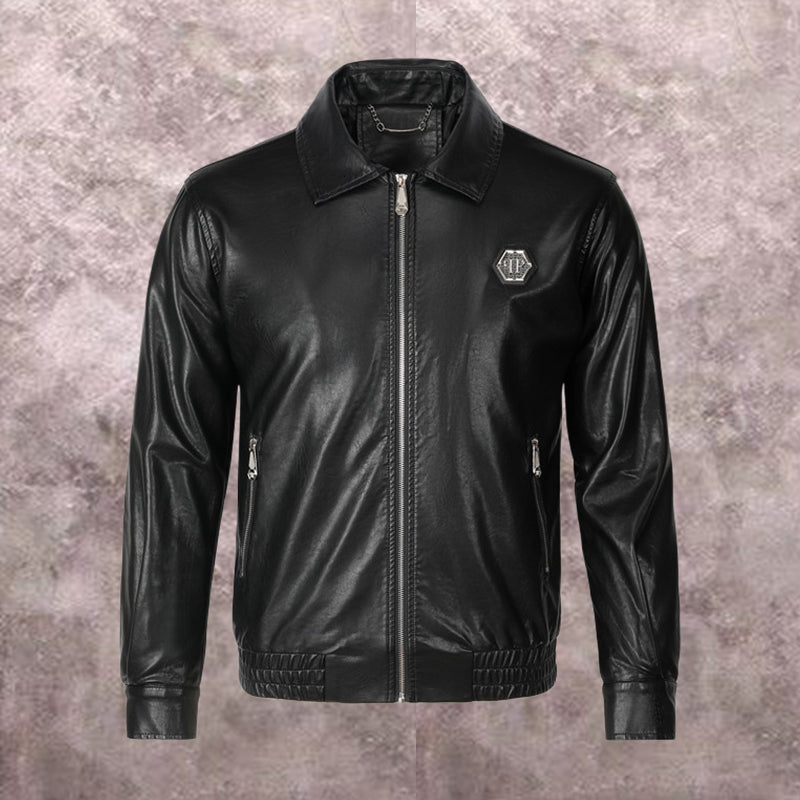 SOLA-PP Padded leather jacket