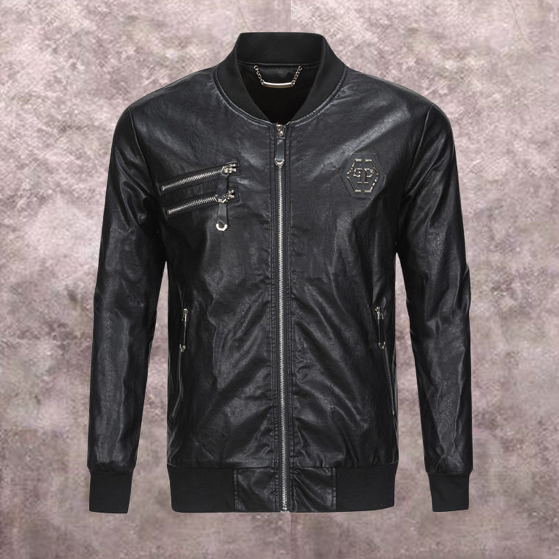 SOLA-PP Padded leather jacket
