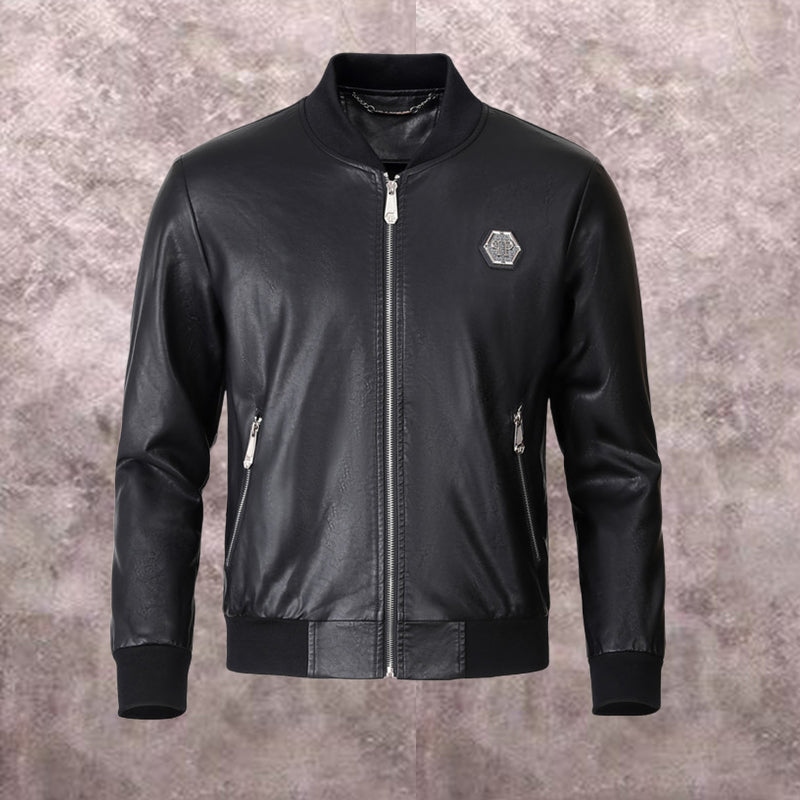 SOLA-PP Padded leather jacket