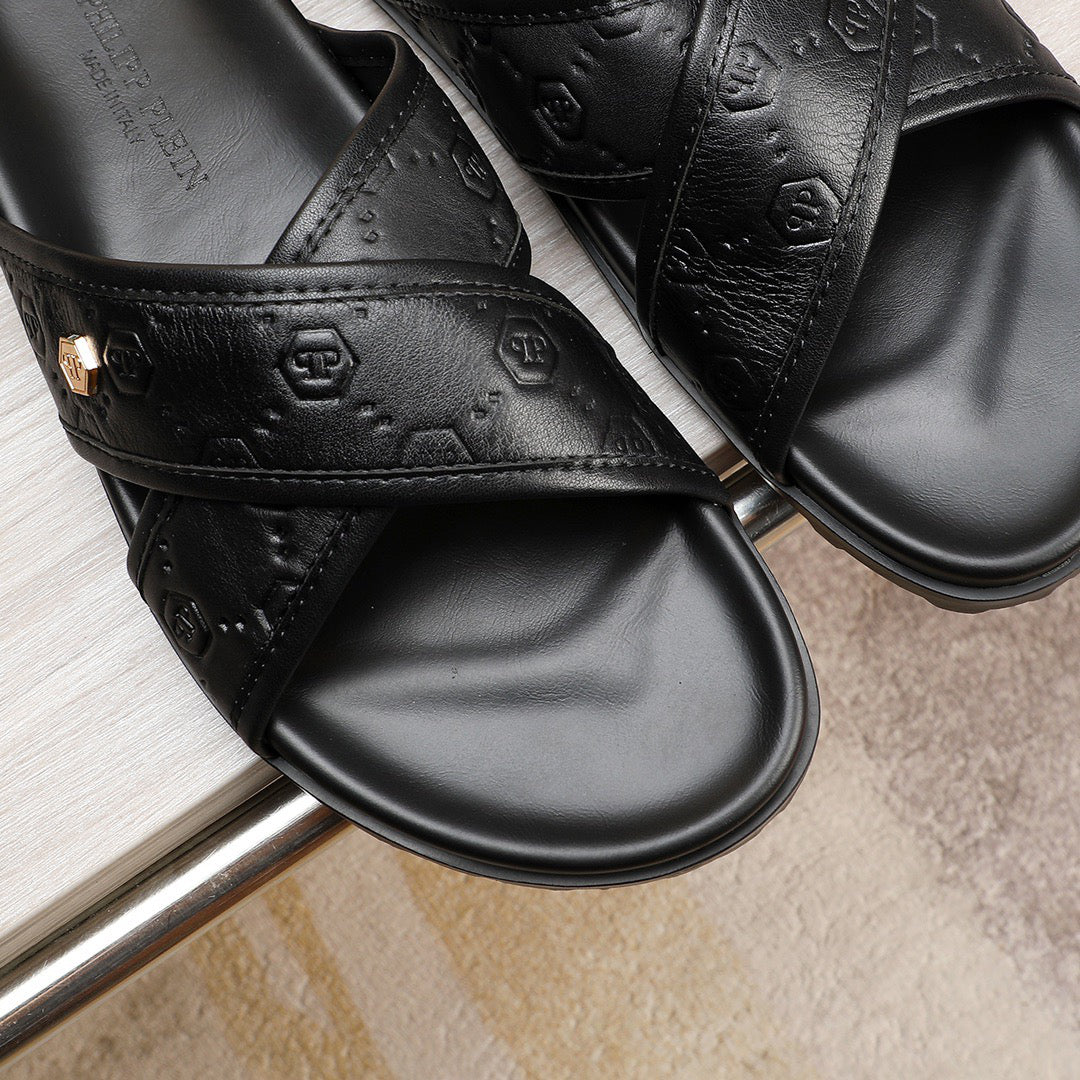 SOLA-PP Leather slippers