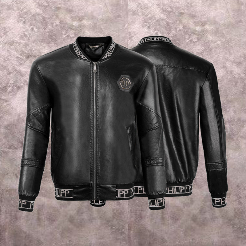 SOLA-PP Padded leather jacket