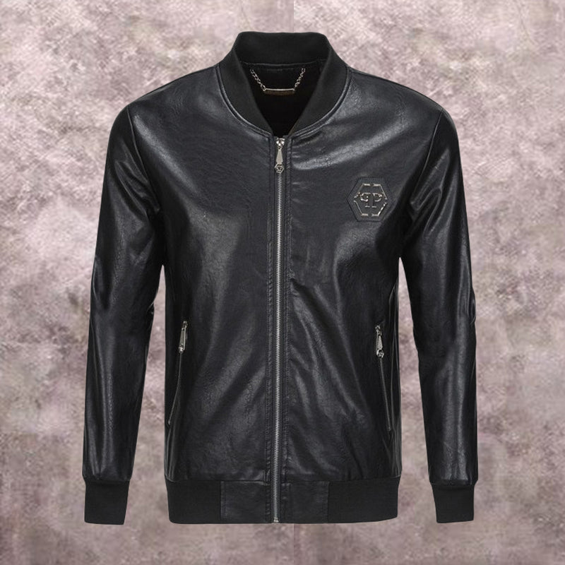 SOLA-PP Padded leather jacket