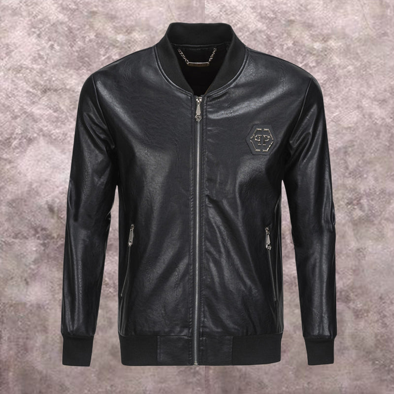 SOLA-PP Padded leather jacket