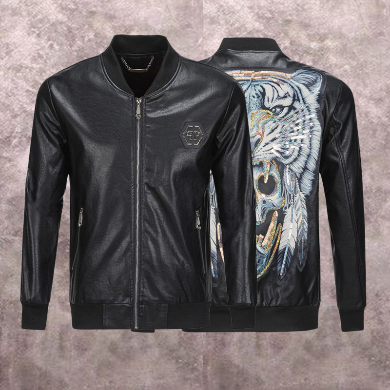 SOLA-PP Padded leather jacket
