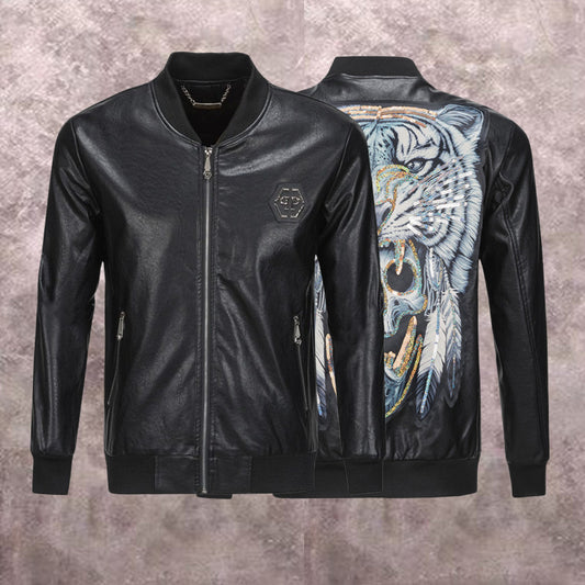 SOLA-PP Padded leather jacket