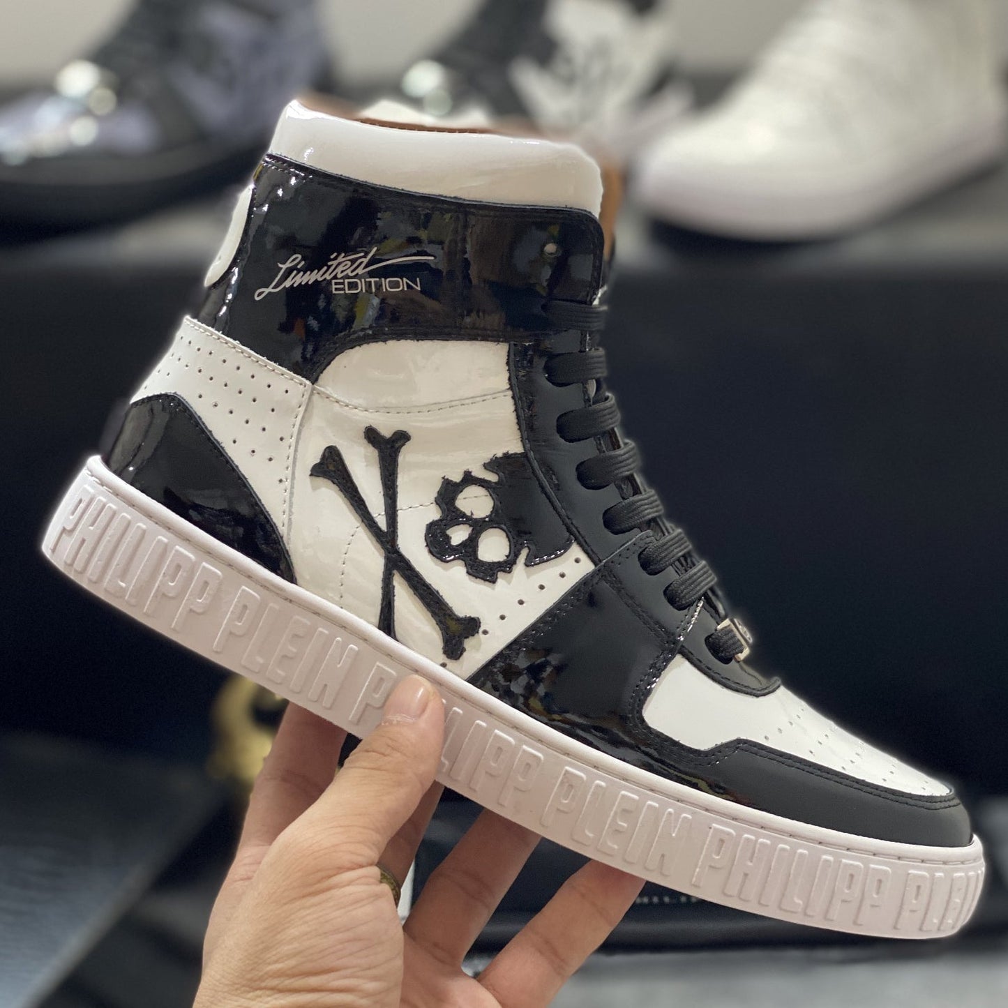SOLA-PP High Top Leather shoes