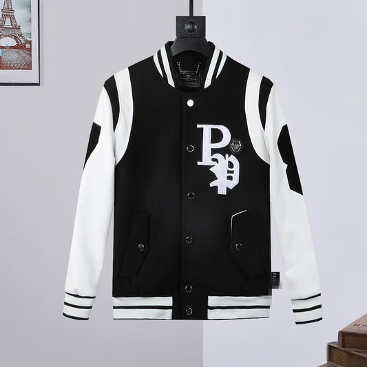 SOLA-PP Leather Baseball Jacket