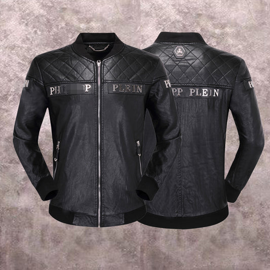 SOLA-PP Padded leather jacket