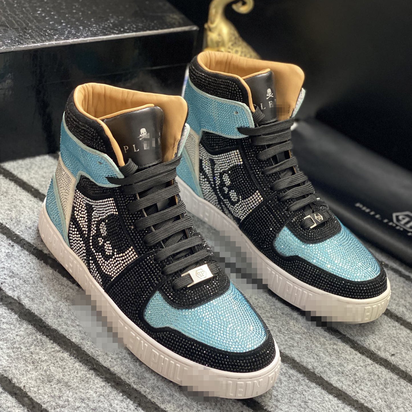 SOLA-PP High Top Leather shoes
