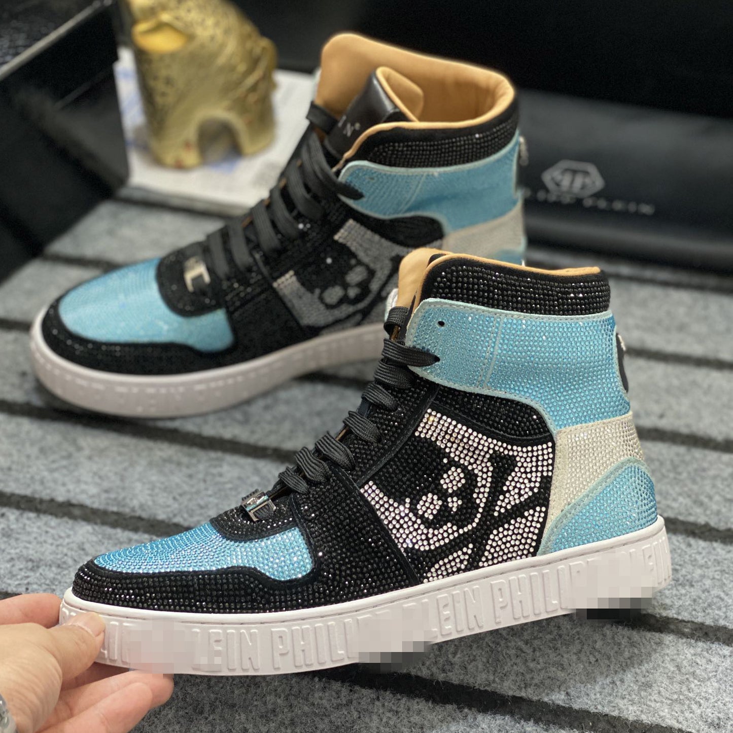 SOLA-PP High Top Leather shoes