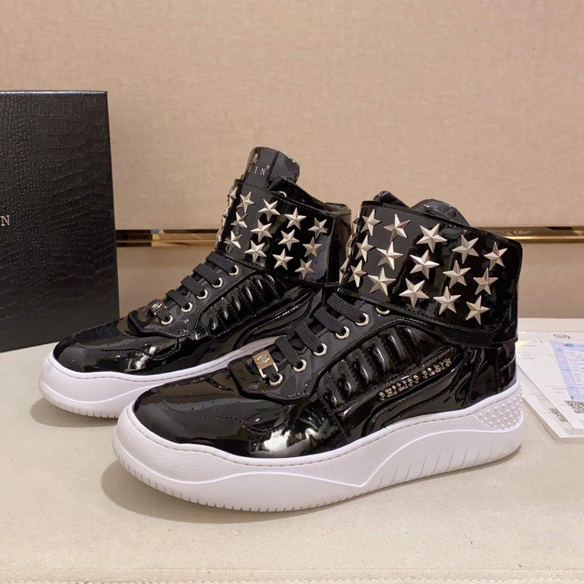 SOLA-PP High Top Leather shoes