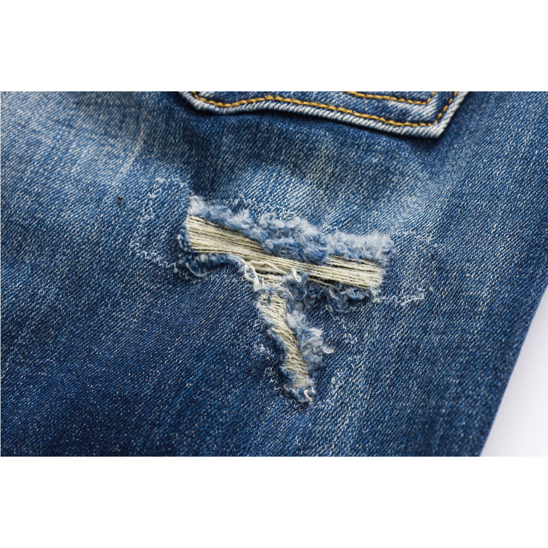 SOLA-Fashion Holes Jeans