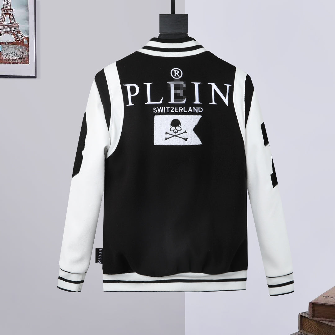 SOLA-PP Leather Baseball Jacket