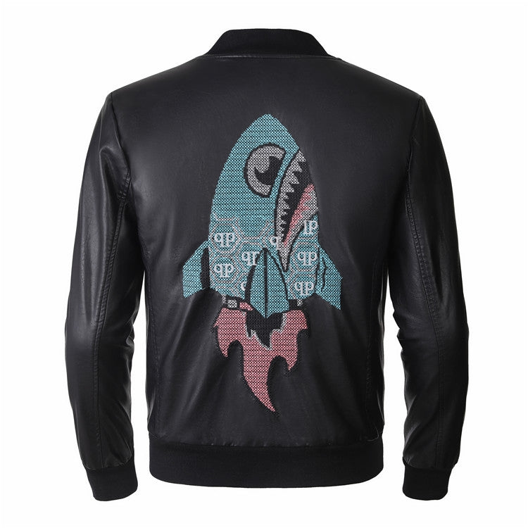 SOLA-PP Padded leather jacket
