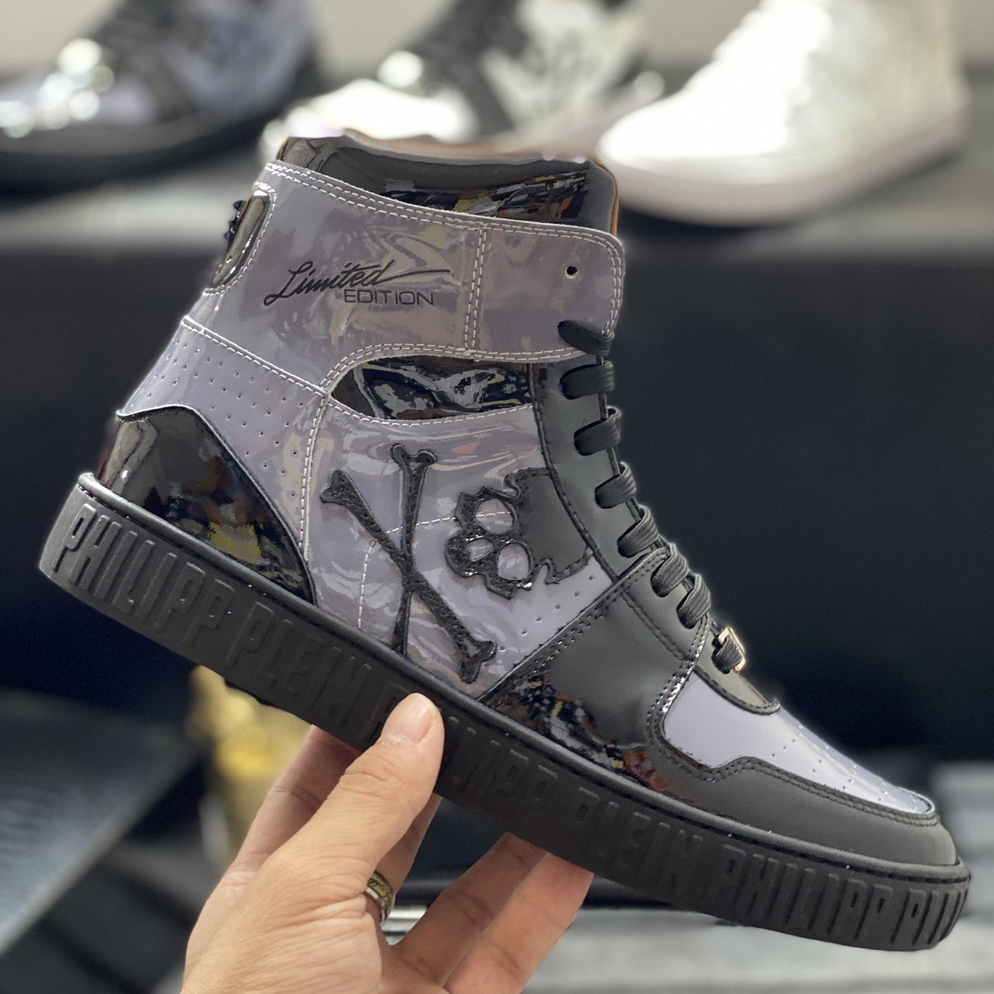 SOLA-PP High Top Leather shoes