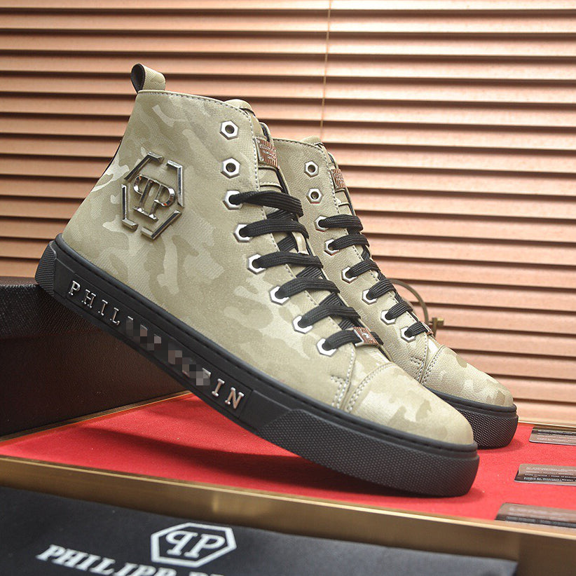 SOLA-PP High Top Leather shoes