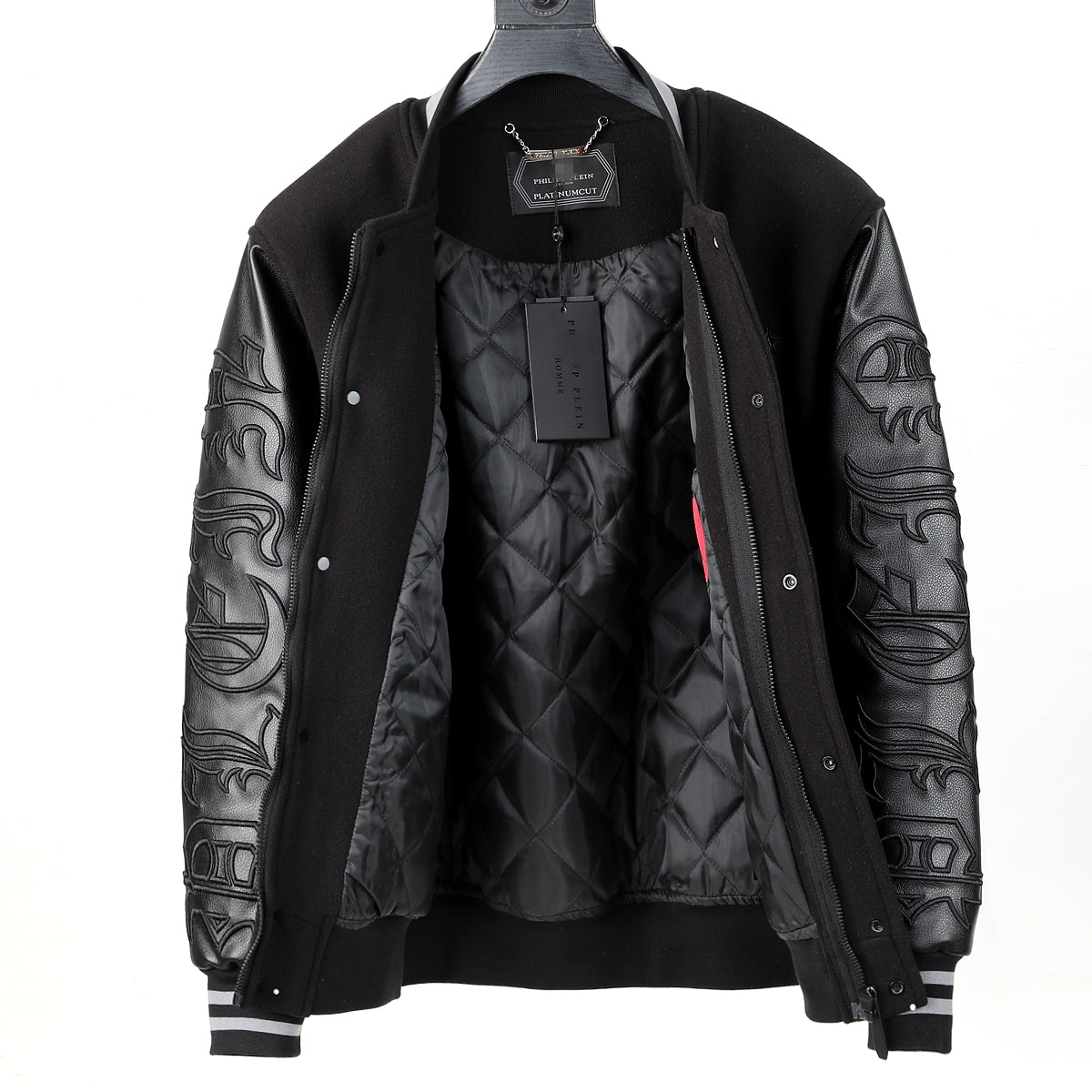 SOLA-PP Leather Baseball Jacket