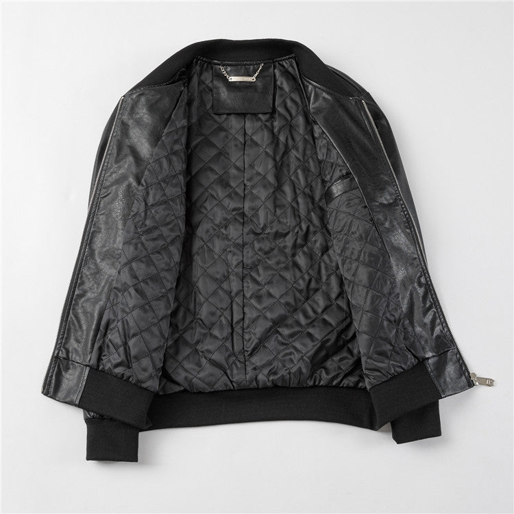 SOLA-PP Padded leather jacket