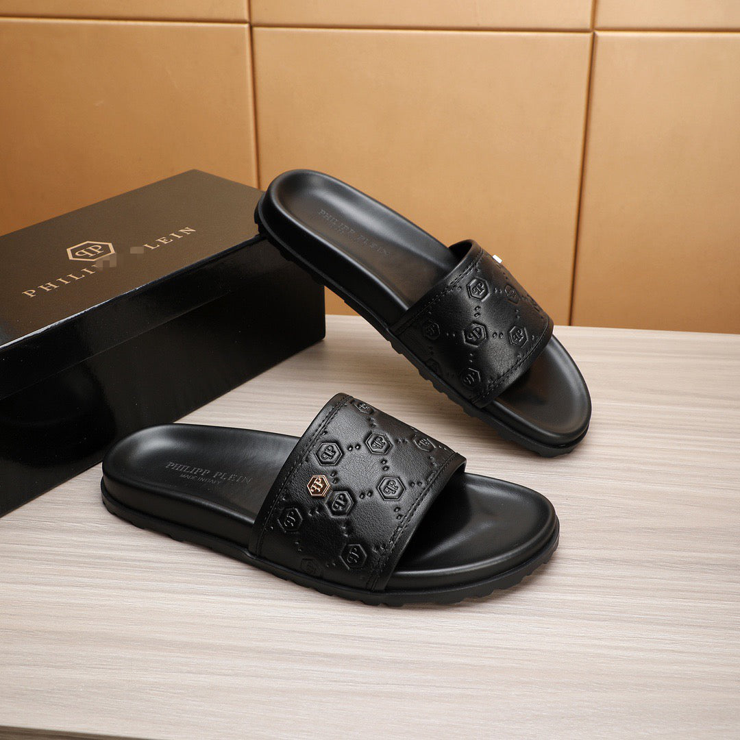 SOLA-PP Leather slippers