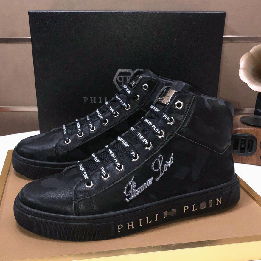 SOLA-PP High Top Leather shoes