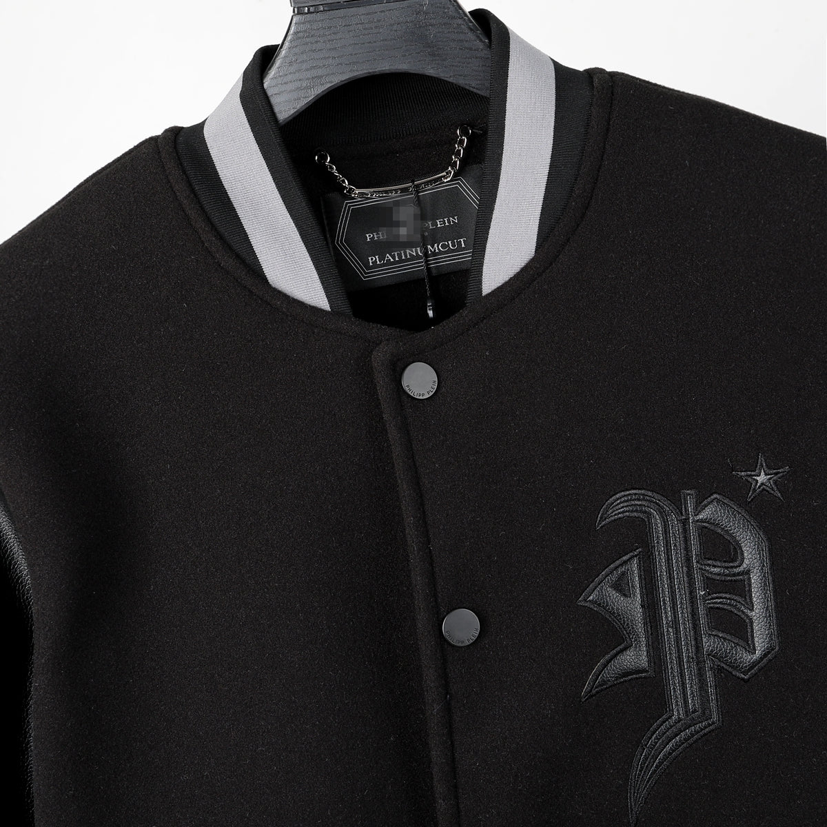 SOLA-PP Leather Baseball Jacket