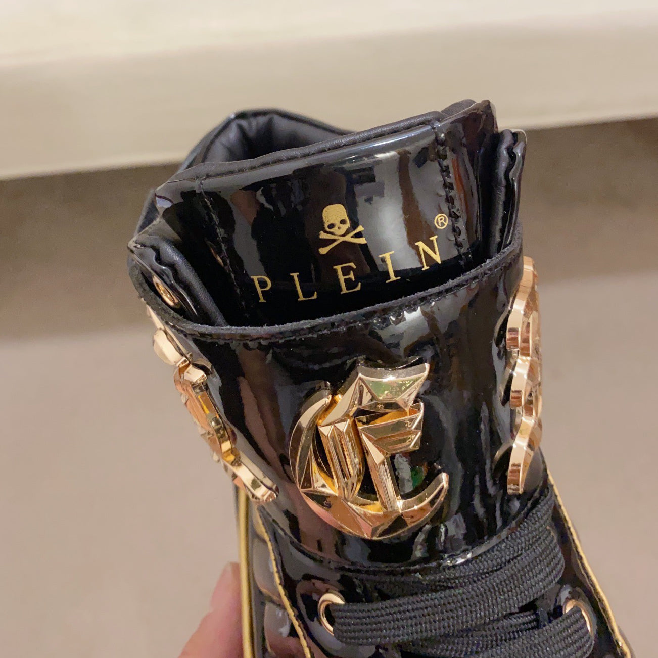 SOLA-PP High Top Leather shoes
