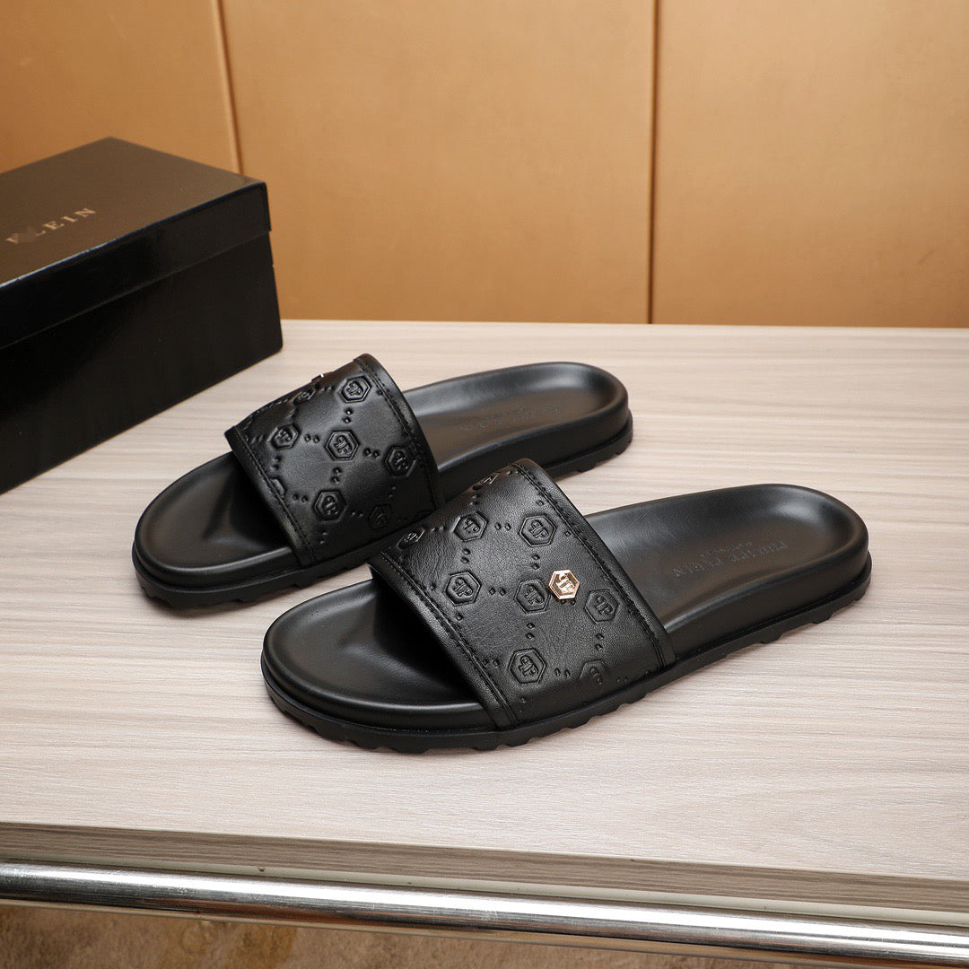 SOLA-PP Leather slippers