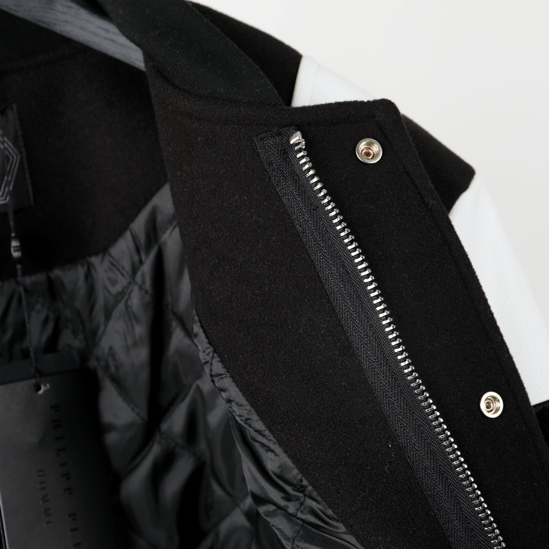 SOLA-PP Leather Baseball Jacket