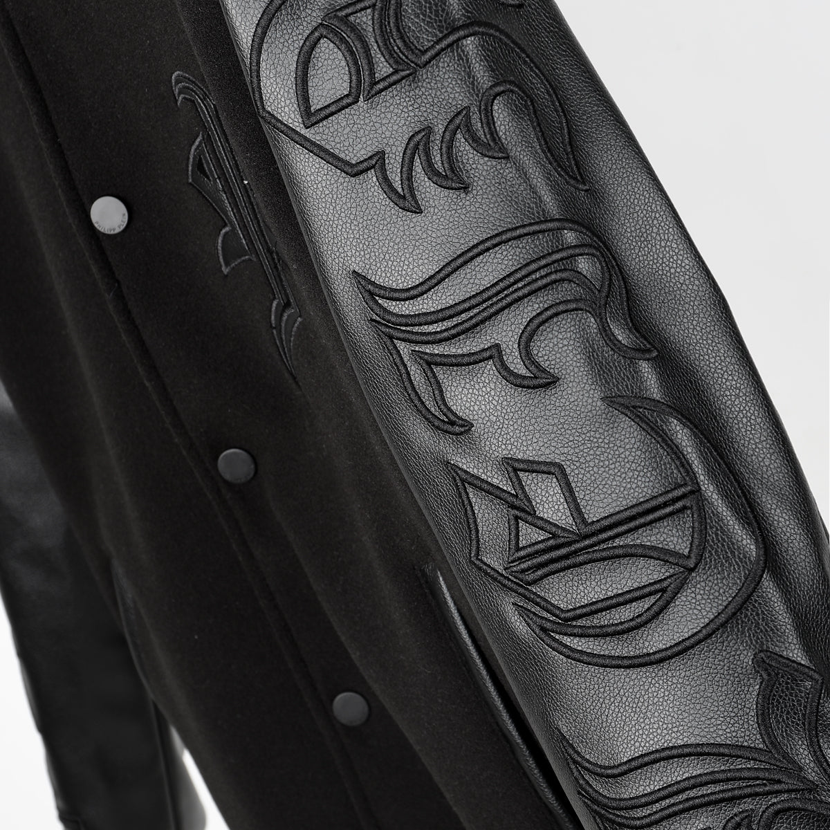 SOLA-PP Leather Baseball Jacket