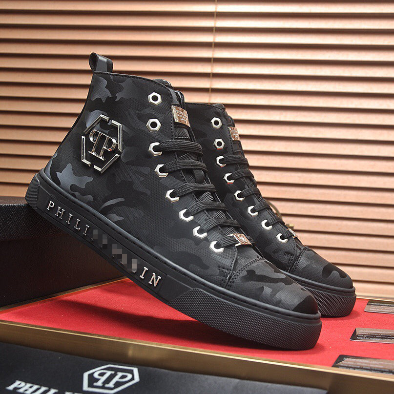 SOLA-PP High Top Leather shoes
