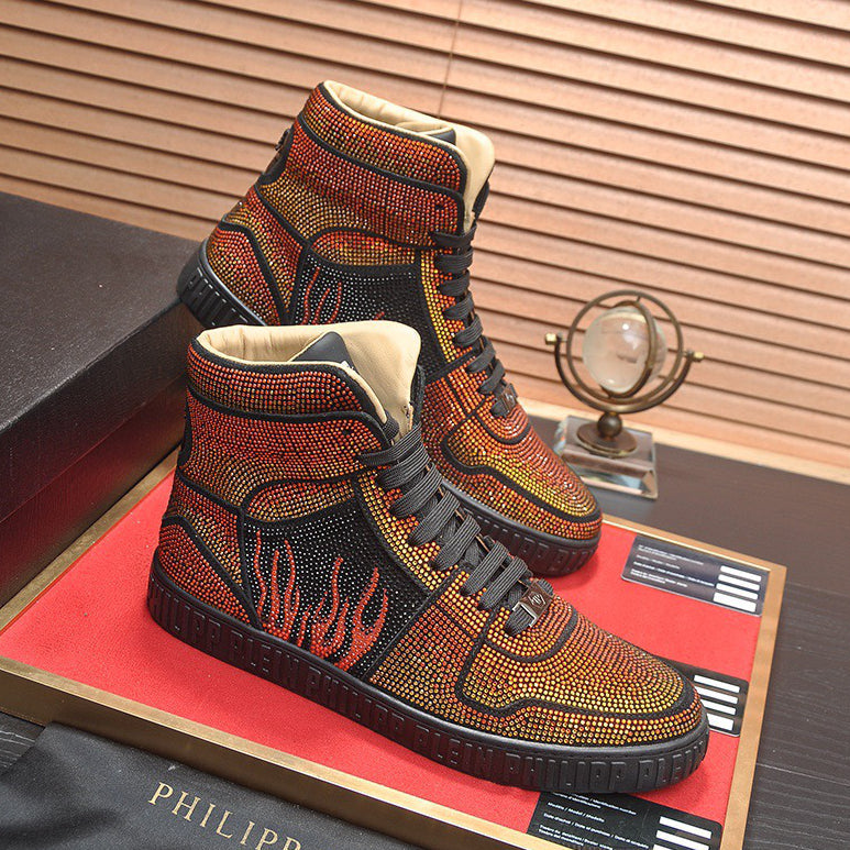SOLA-PP High Top Leather shoes