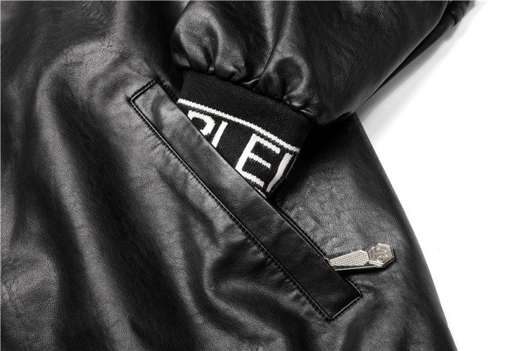 SOLA-PP Padded leather jacket