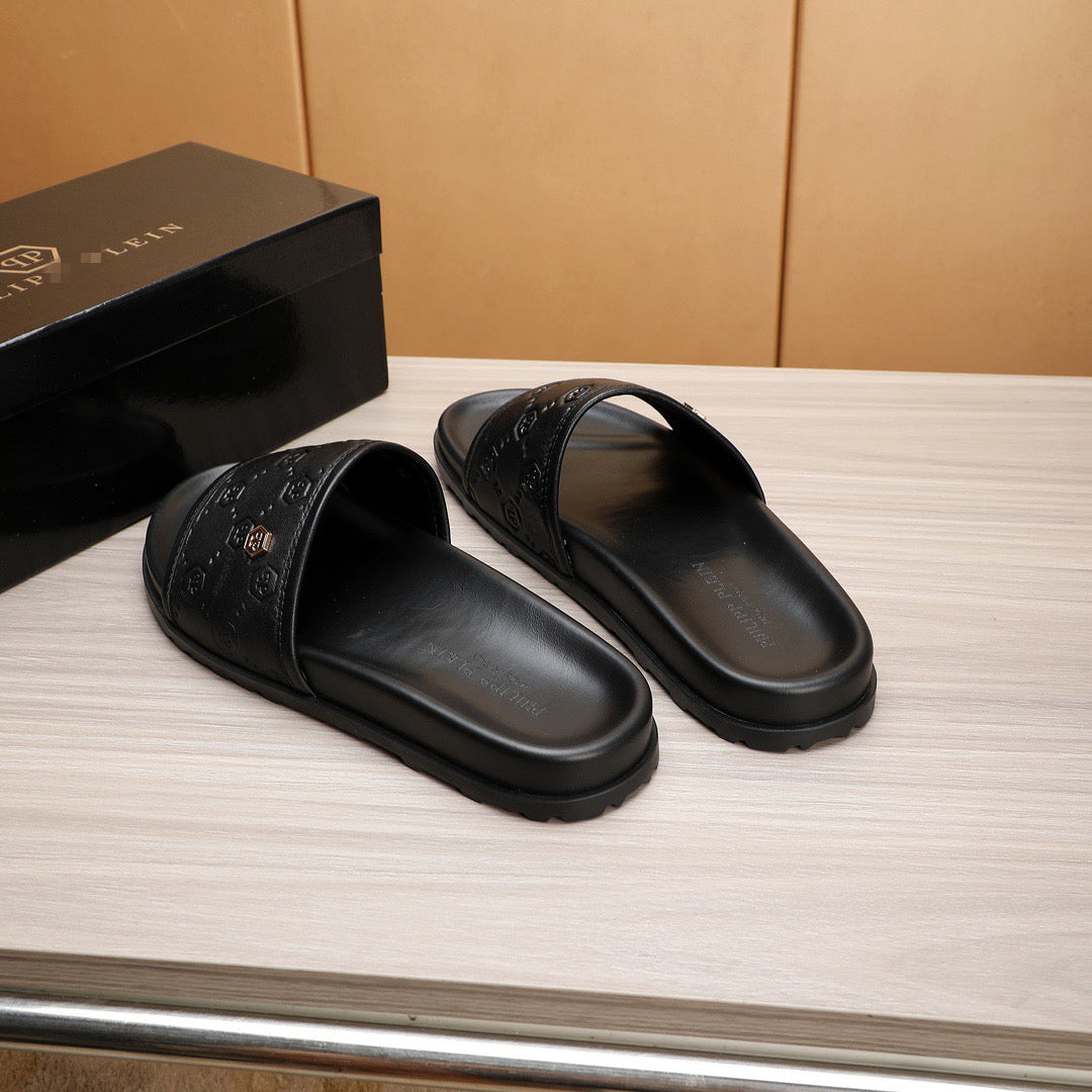 SOLA-PP Leather slippers