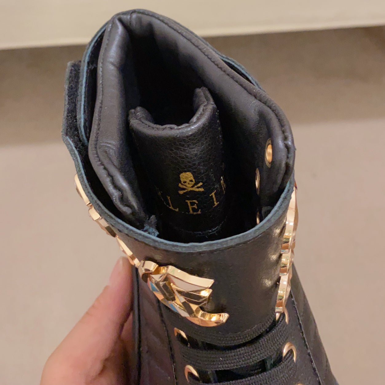 SOLA-PP High Top Leather shoes