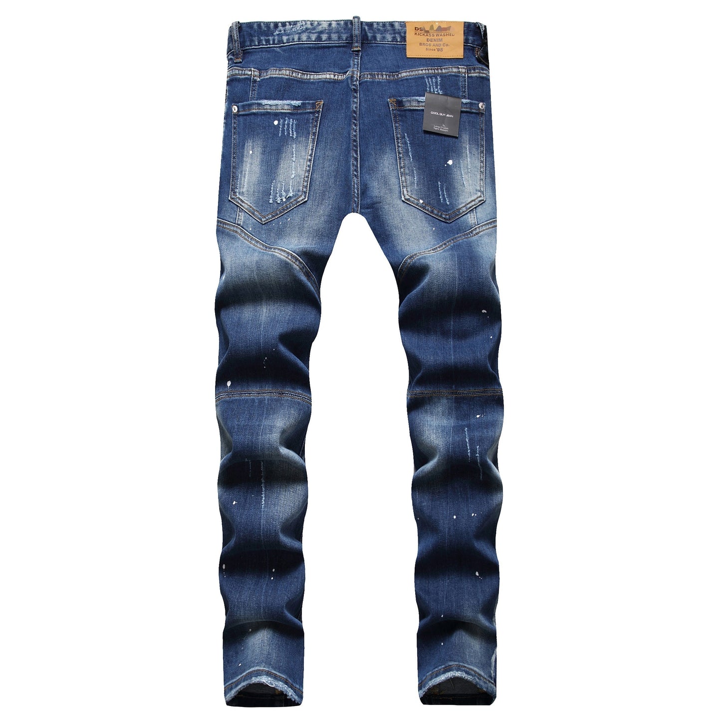 SOLA-hole patch print Jeans