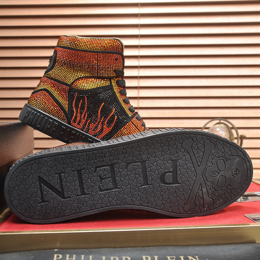 SOLA-PP High Top Leather shoes