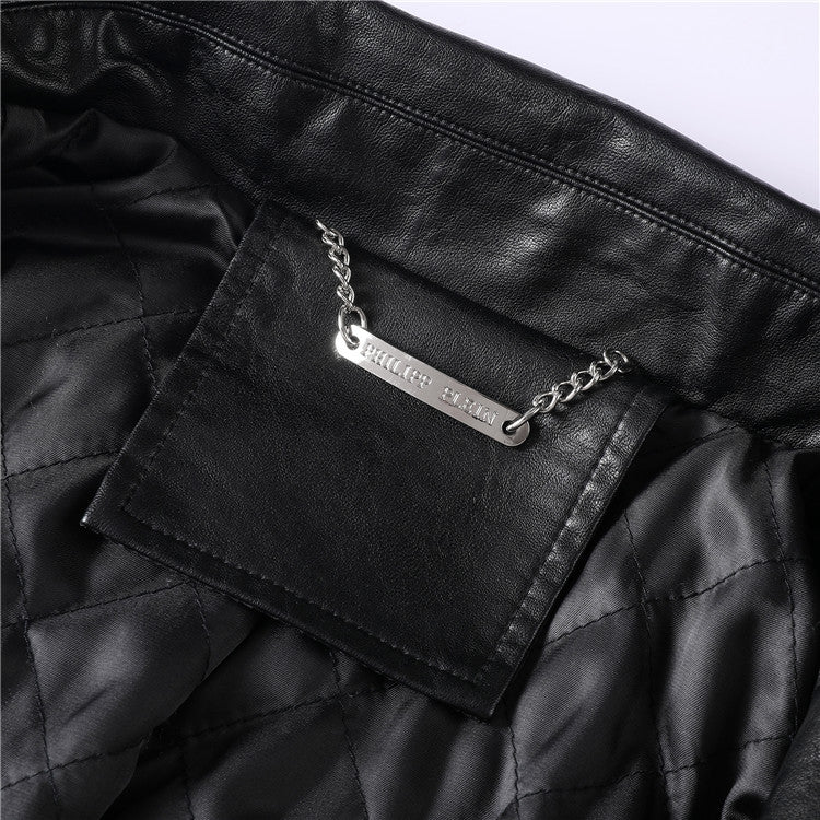 SOLA-PP Padded leather jacket