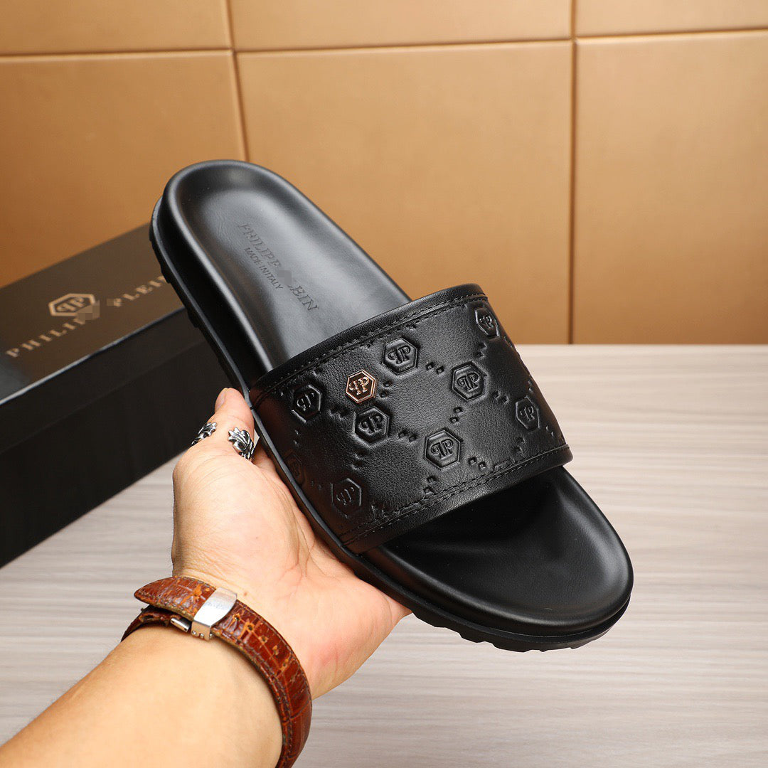 SOLA-PP Leather slippers