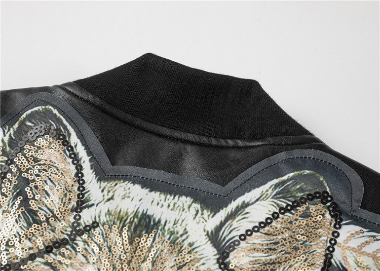 SOLA-PP Padded leather jacket